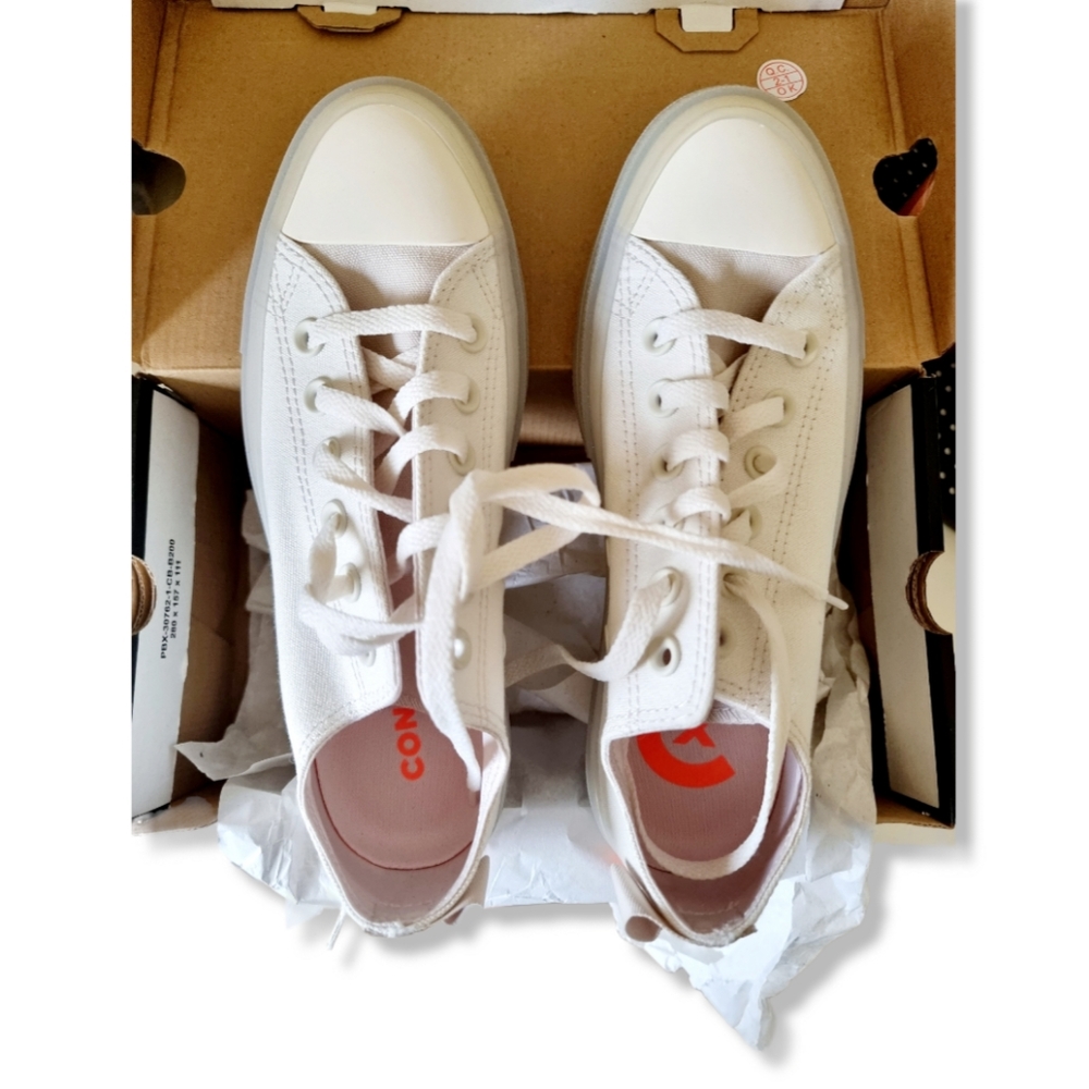 Ivory / Cream & Orange CONVERSE Chuck Taylor ALL STAR CX - Picture 5 of 14